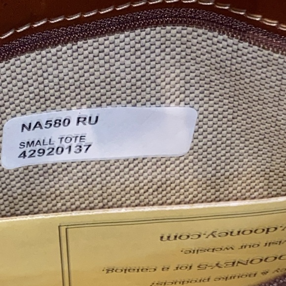 Dooney & Bourke Pumpkin Burnt Orange Monogram Canvas Small Tote,New without tags - Picture 15 of 15